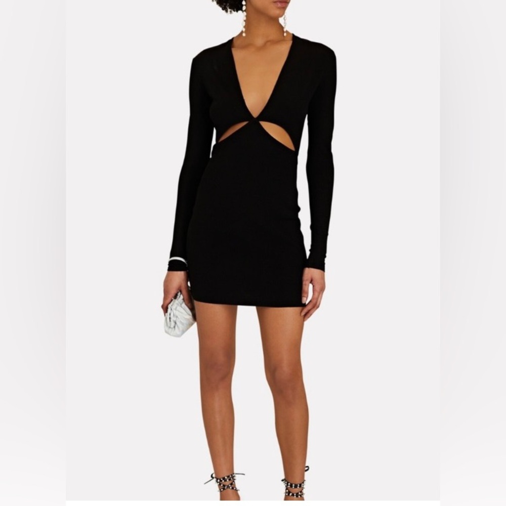 Zeynep Arcay Mini Cutout Black Dress